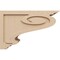 Ekena Millwork 8"W x 24"D x 16"H Classic Scroll Rough Cedar Woodgrain TimberThane Corbel, Primed Tan CORUR08X24X16SCRRCPR - alternate 5
